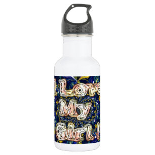 Personalise Your Love Infinity: I Love my Girl 532 Ml Water Bottle