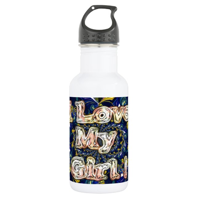 Personalise Your Love Infinity: I Love my Girl 532 Ml Water Bottle (Front)