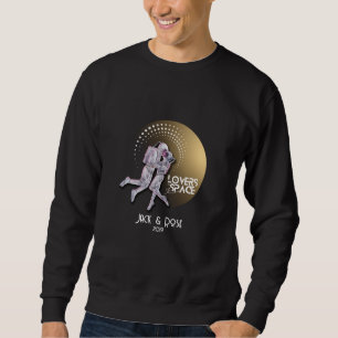 Personalise your Lovers in Space design Sweatshirt