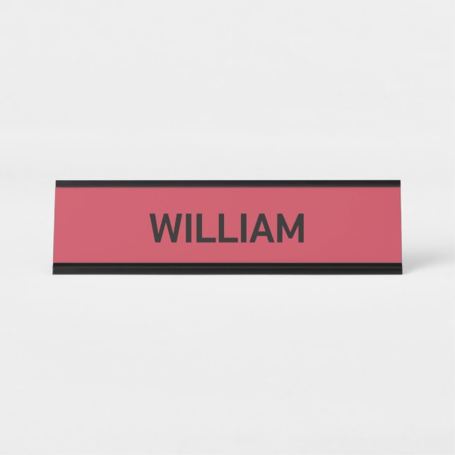 personalise your name  desk name plate (Front)