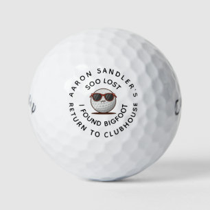Personalise Your Name Lost Found Bigfoot Golf Balls