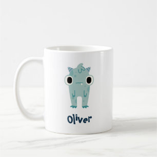 Personalise Your Name with Cute Monster Coffee Mug