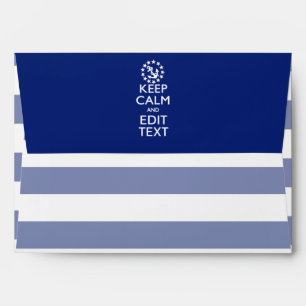 Personalise Your Nautical Keep Calm And Edit Text Envelopes