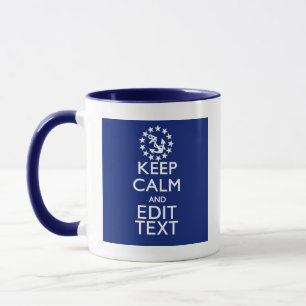 Personalise Your Nautical Keep Calm And Edit Text Mug