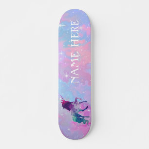 Personalise Your Own Colourful Magical Unicorn Skateboard