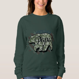 Personalise Your Own Custom Made Design Papa Bear  Sweatshirt