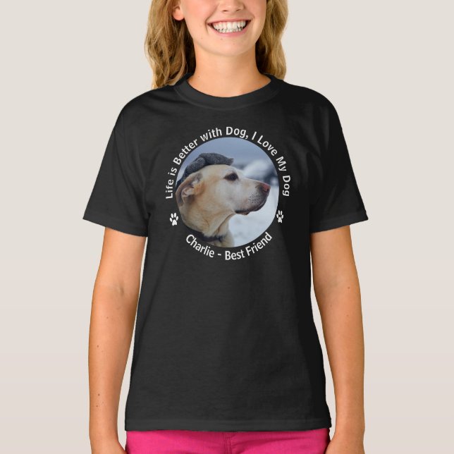 Personalise Your Own Custom Made Design Pet Photo  T-Shirt (Front)