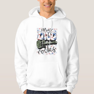 Personalise Your Own Custom Made My Dad Rocks Hoodie