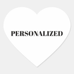 Personalise Your Own Heart Sticker