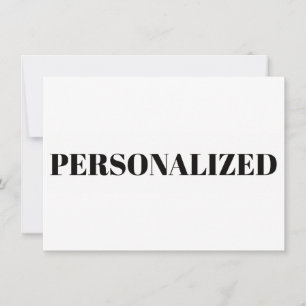 Personalise Your Own Invitation