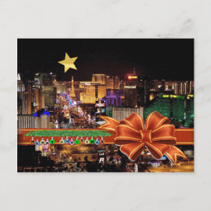 Personalise your own Las Vegas Christmas Postcard