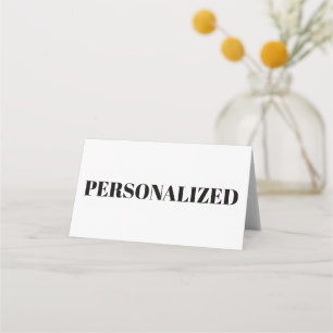 Personalise Your Own Place Card