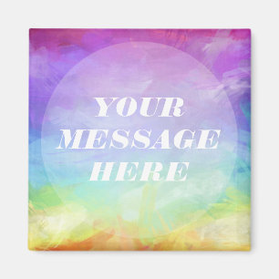 Personalise your own Rainbow Magnet