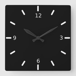 Personalise your own square wall clock