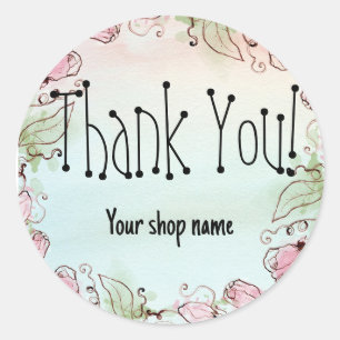 Personalise your own thank you stickers