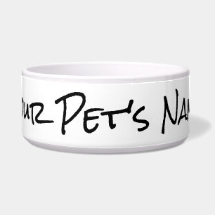 personalise your pet's bowl with name