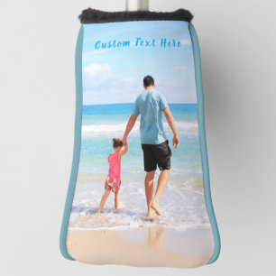 Personalise Your Photo Golf Head Cover Custom Text