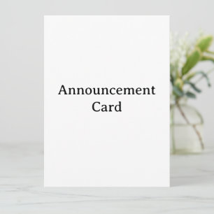 Personalise Your Squared 5.5" x 7.5" Announcement
