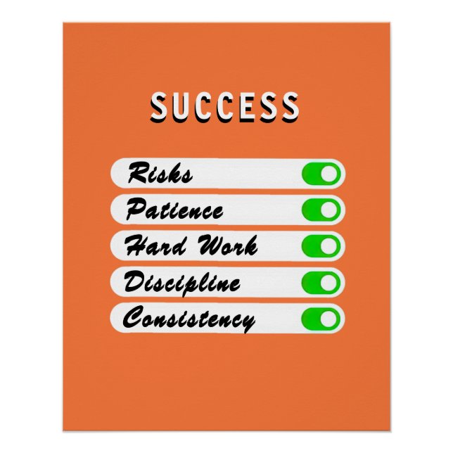 Personalise your success conditions Poster (Front)