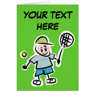 Personalise Yourself Tennis Card