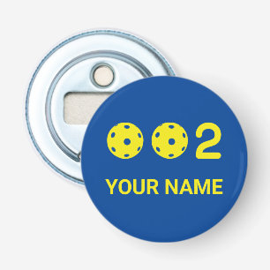 Personalised 0 0 2 funny pickleball score bottle opener