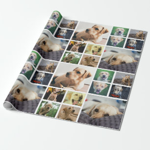Personalised 10 Photo Collage Wrapping Paper