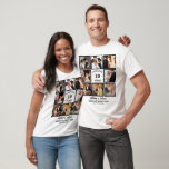 Personalised 10 Years Anniversary 8 Photo Collage T-Shirt<br><div class="desc">Personalised 10 Years Anniversary 8 Photo Collage. Customise this wedding anniversary photo collage template with a number of years,  couple names and 8 photos.</div>