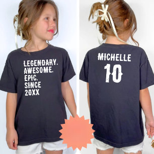 Personalised 10th 11th 12th 13th 14th 15 Birthday T-Shirt