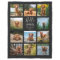 Personalised 11 Photo Collage Black Fleece Blanket