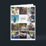 Personalised 11 Photo Collage Father's Day Card<br><div class="desc">custom The perfect Father's Day Card, gift your father personalised with yours photos and text, Edit the text, and customise the fonts and colours to create your own unique Father's Day cards for dad and grandpa, This modern minimalist design features a photo collage layout Instagram photos and handwritten style script...</div>