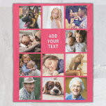 Personalised 11 Photo Collage Fleece Blanket<br><div class="desc">It's time to give your loved ones something extra special, something that's truly unique and that they'll never forget. Show them how much you care with the Personalised Gift Fleecy Blanket. This blanket is perfect for snuggling up on those long winter nights, or simply to display in any room of...</div>