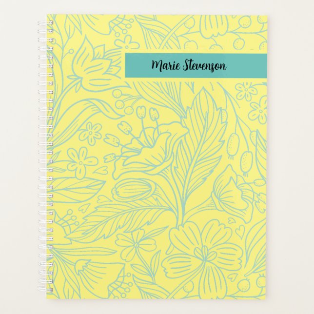 Personalised 12 Month Floral Planner (Front)