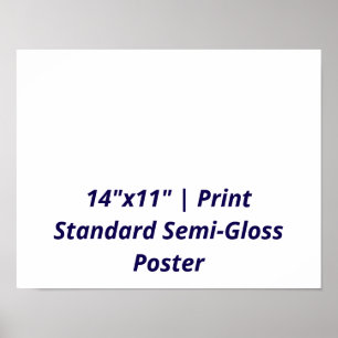 Personalised 14"x11" Standard Semi-Gloss Poster