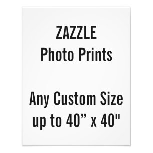 Personalised 14” x 18" Photo Print, or custom si Print