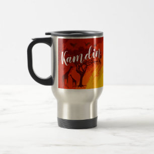 Personalised 15 ounce coffee mug African Safari Gi