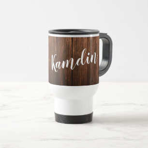 Personalised 15 ounce coffee mug Barn Wood Country