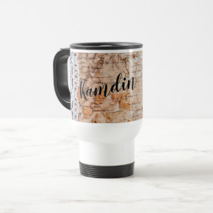 Personalised 15 ounce coffee mug Country Barn Wood