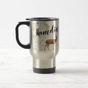 Personalised 15 ounce coffee mug Deer Doe Buck For