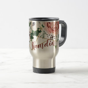 Personalised 15 ounce coffee mug Geometric Garden