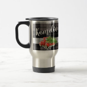 Personalised 15 ounce coffee mug XMAS Truck Buffal