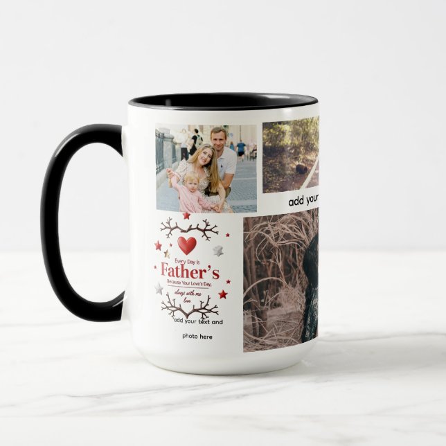 Personalised 15 oz Combo Mug for Dad (Left)