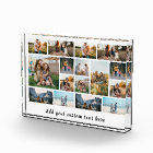 Personalised 16 Photo Collage Photo Block
