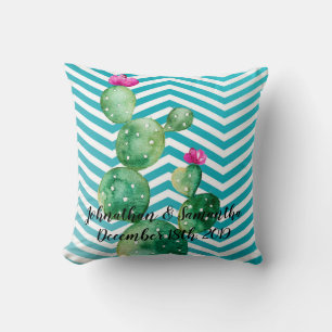 Personalised 16"x16" Throw Pillow Boho Cacti Cactu