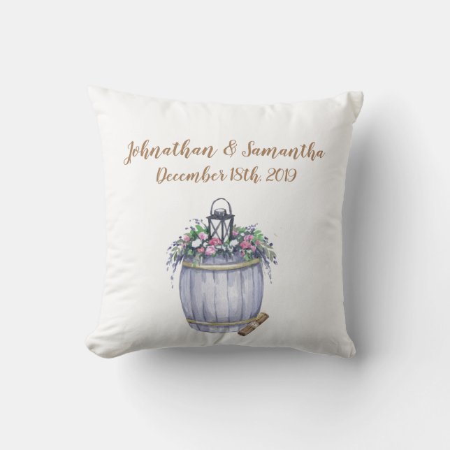 Personalised 16"x16" Throw Pillow Summer Country W (Front)