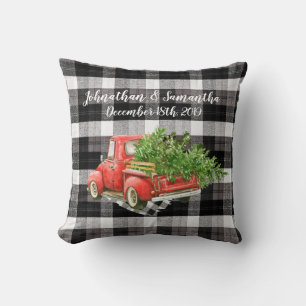 Personalised 16"x16" Throw Pillow XMAS Truck Baffa