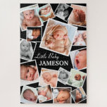 Personalised 17 Baby Photo Collage Jigsaw Puzzle<br><div class="desc">Custom photo jigsaw puzzle featuring 17 pictures of your choice,  and a text template that is easy to personalise.</div>
