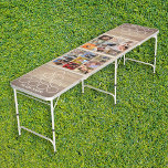 Personalised 18 Photo Collage Family Beer Pong Table<br><div class="desc">This isn't just a beer pong table,  it's a canvas for your memories. Personalise with team names,  18 photos,  and custom colours and font styles. Perfect for any celebration—from Christmas and birthdays to engagements and weddings—our table can be uniquely yours. Click 'customise further' to let your creativity shine.</div>