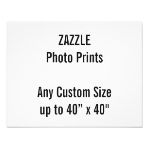 Personalised 18” x 14" Photo Print, or custom si Print