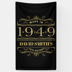 Personalised 1949 70th Birthday Banner