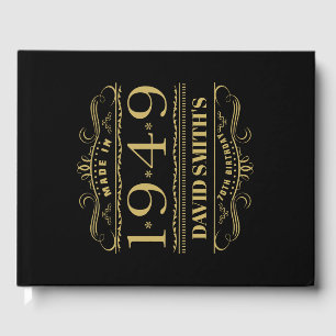 Personalised 1949 70th Birthday Guest Book